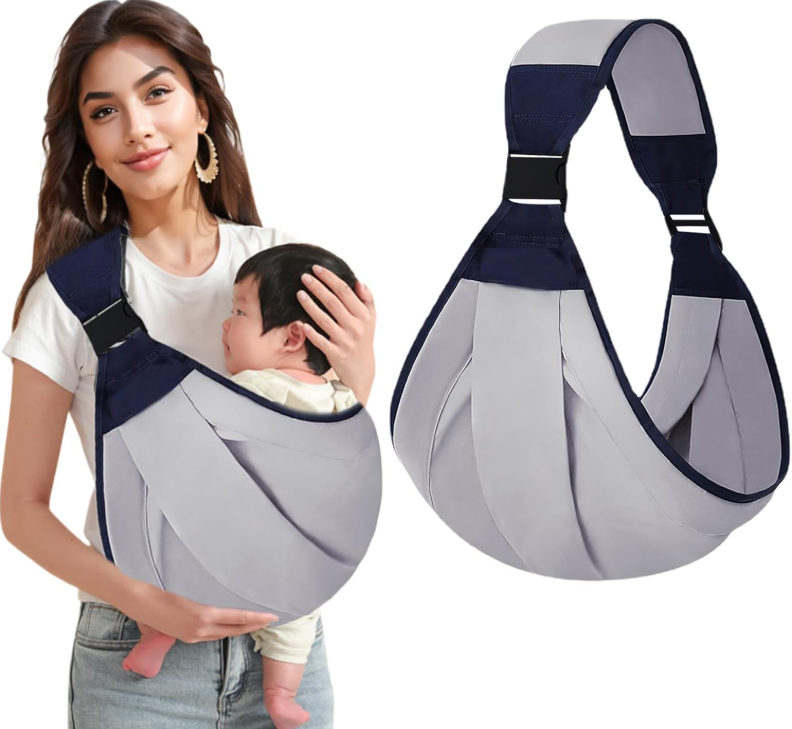 Ergonomic Baby Sling – Comfortable One-Shoulder Baby Carrier for Hands-Free Parenting