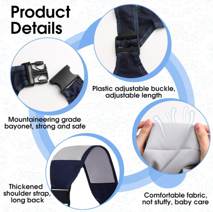 Ergonomic Baby Sling – Comfortable One-Shoulder Baby Carrier for Hands-Free Parenting